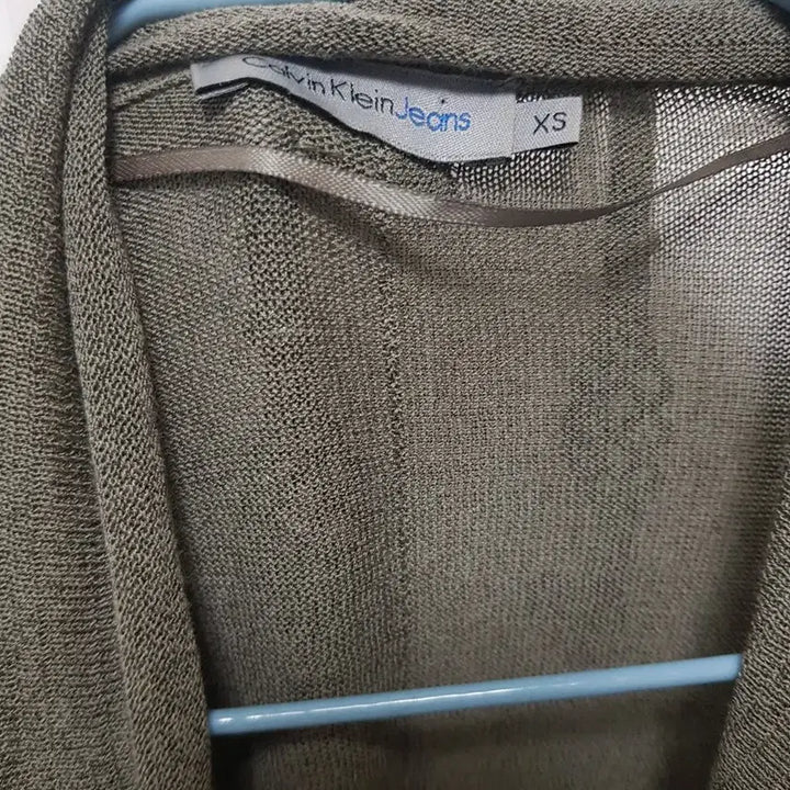 [BUNJANG] Calvin Klein Long Cardigan Khaki XS / 캘빈클라인 롱가디건 카키색 xs