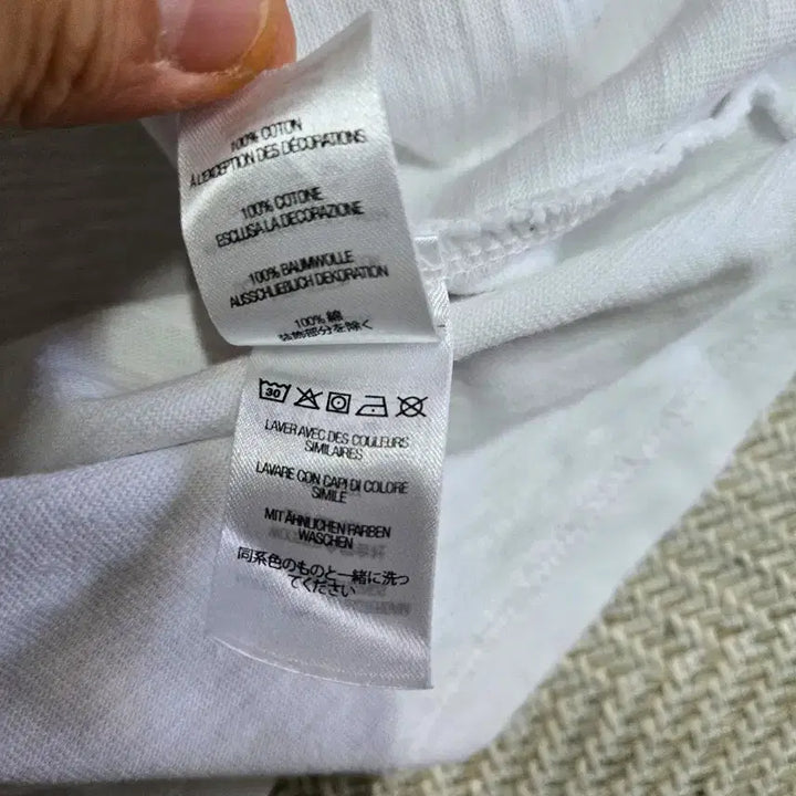 [BUNJANG] Supreme White Pocket Short Sleeve T-shirt / 남성105 XL 슈프림 화이트 포켓 반팔 티셔츠
