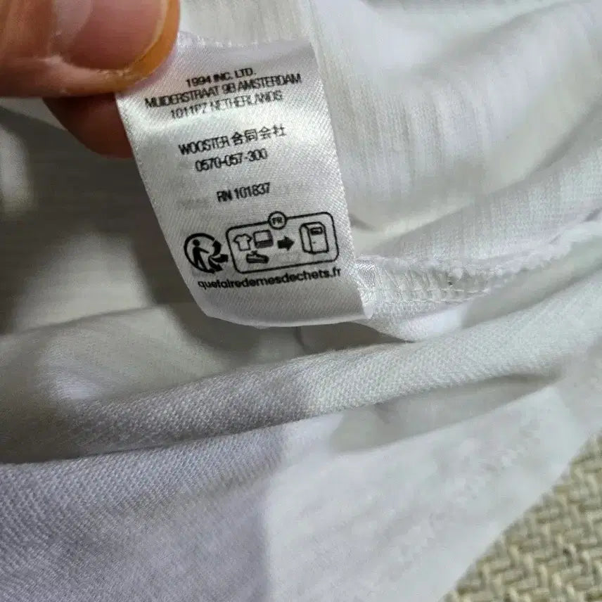 [BUNJANG] Supreme White Pocket Short Sleeve T-shirt / 남성105 XL 슈프림 화이트 포켓 반팔 티셔츠