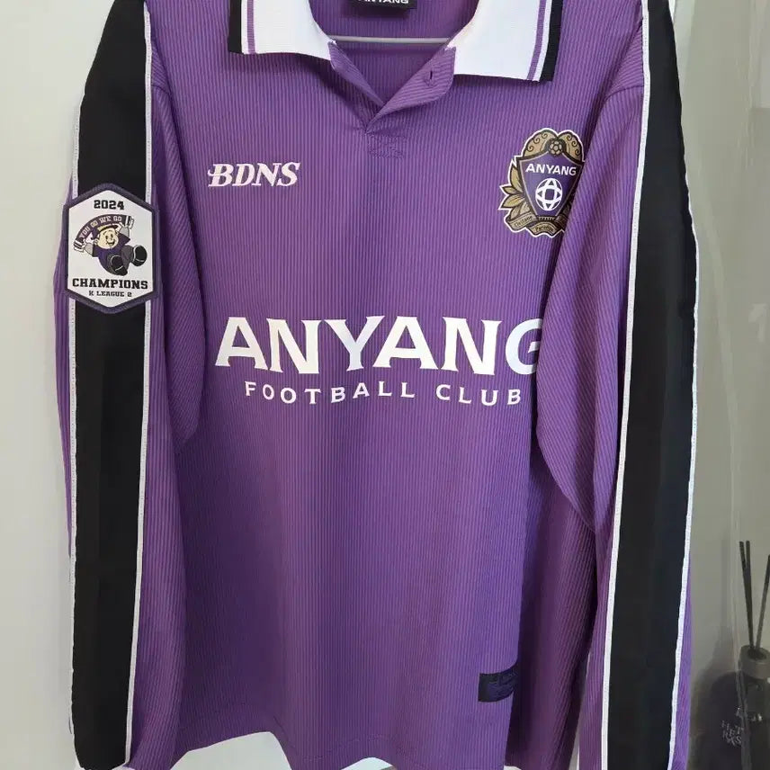 [BUNJANG] FC Anyang X Baderners Champion Long Sleeve Jersey L / FC안양X빠더너스 챔피언 롱슬리브 저지 L