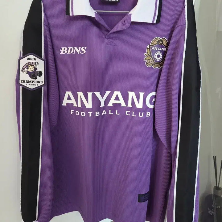 [BUNJANG] FC Anyang X Baderners Champion Long Sleeve Jersey L / FC안양X빠더너스 챔피언 롱슬리브 저지 L