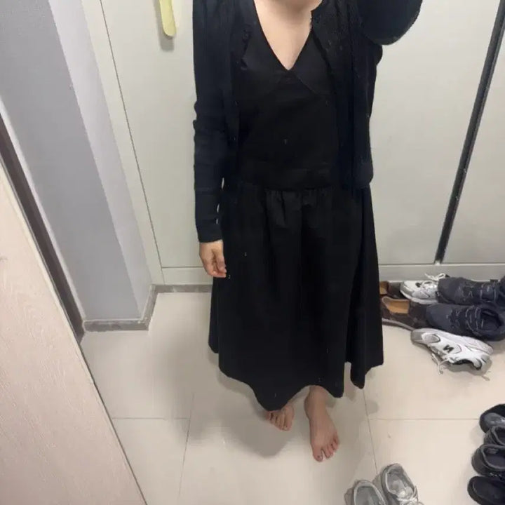 [BUNJANG] LO61 Black One-Piece Dress / 엘오61 블랙원피스