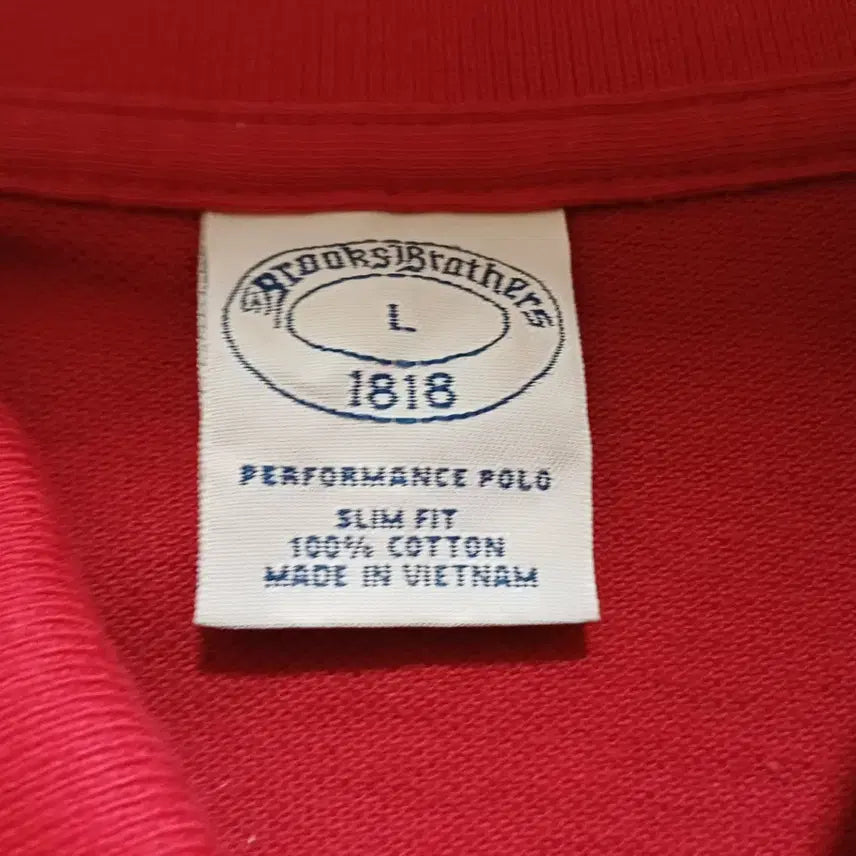 [BUNJANG] Brooks Brothers Performance Polo Shirt Red L Slim Fit / 브룩스 브라더스 퍼포먼스 폴로 셔츠 (레드/L/슬림핏)