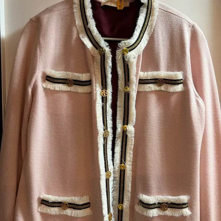 [BUNJANG] Tory Burch Pink Cardigan / 토리버치 가디건