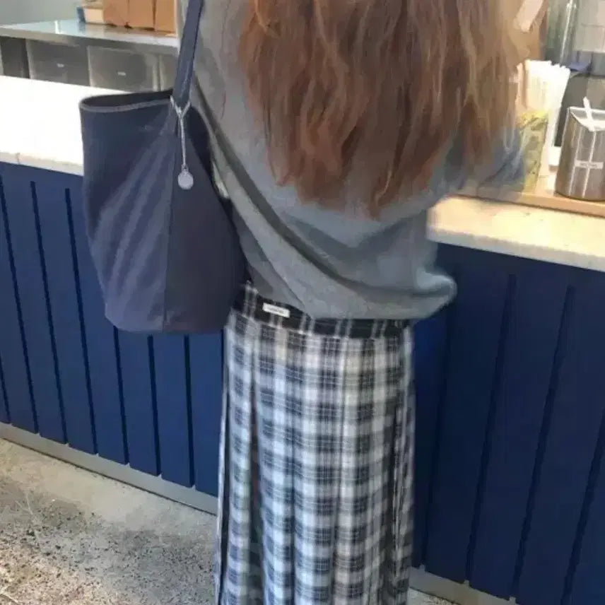 [BUNJANG] Overdue Flare Checkered Layered Skirt / 오버듀플레어 체크 레이어드 스커트 (수린착용