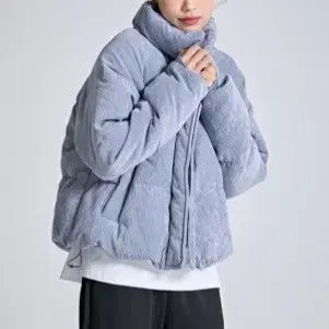 [BUNJANG] SPAO Corduroy Padded Jumper Blue (Size M) / 스파오 코듀로이 패딩 점퍼 블루 교신