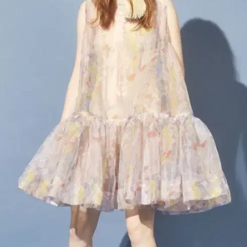 [BUNJANG] Kim Minju Patterned Dress / 민주킴 원피스