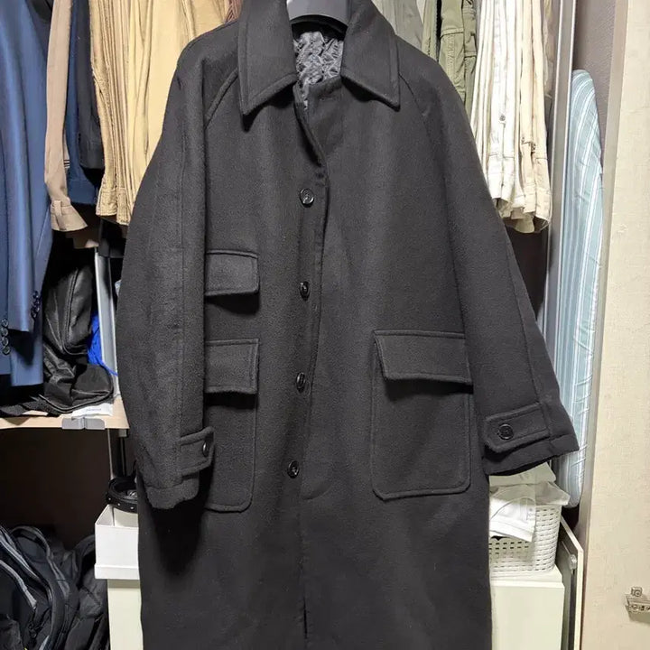 [BUNJANG] LafargeStore Wool Long Coat Jacket (M) / 라퍼지스토어 캐주얼 울 롱 코트 자켓 (M) A04204