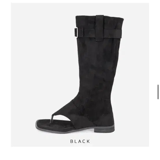 [BUNJANG] Florida Studio Black Long Boots Sandals (Size 240) / 플로리다 스튜디오 롱부츠 샌들 블랙240