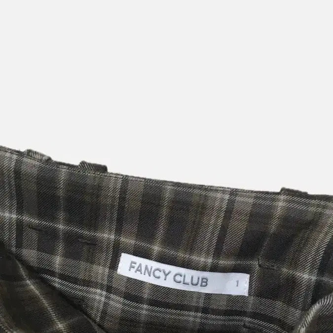 [BUNJANG] Fancy Club Formal Plaid Pleated Midi Skirt / 팬시클럽 포멀 버튼 플리츠 미디 스커트