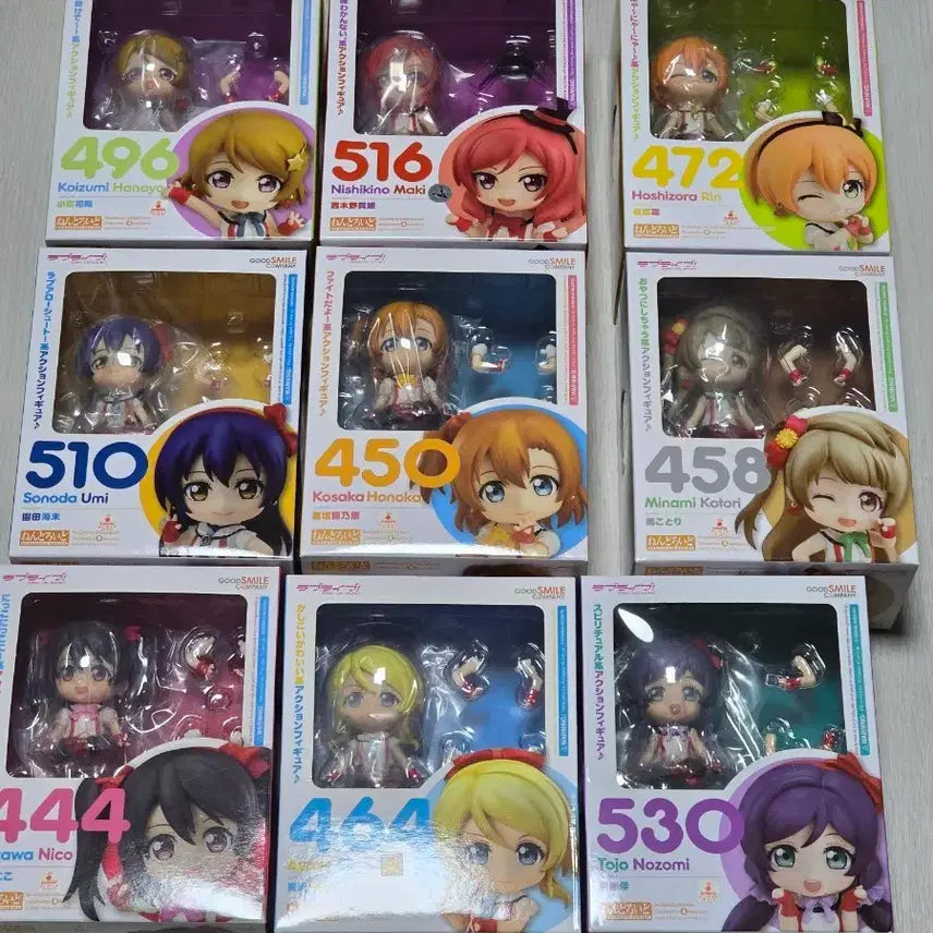 [BUNJANG] Good Smile Company Love Live! Nendoroid Muse Set (9 Figures) / 굿스마일 러브라이브 뮤즈 넨도로이드 (9종) 풀세트