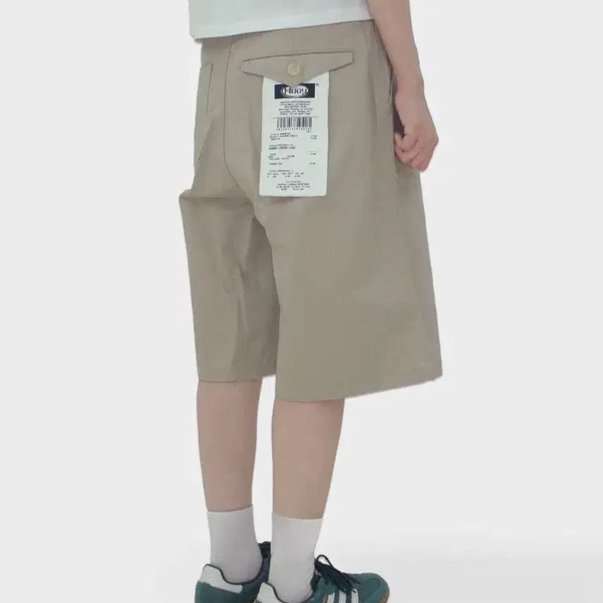 [BUNJANG] Huey Bermuda Pants Beige 02 / 휴이 버뮤다 팬츠 베이지 02