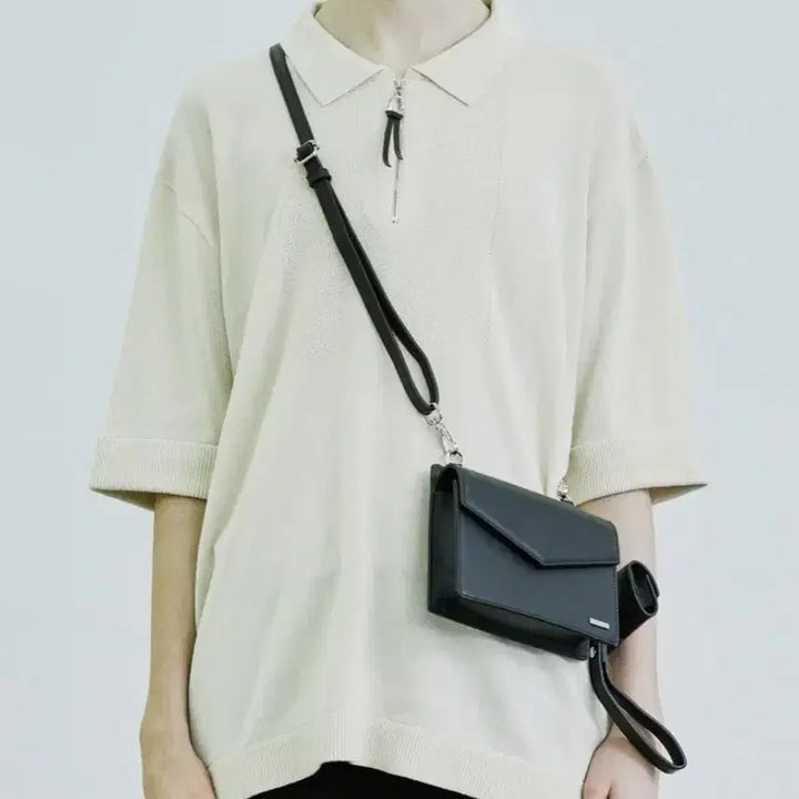 [BUNJANG] SSY Chelsea Square Leather Mini Crossbody Bag + AirPods Case / SSY 첼시 스퀘어 레더 미니 크로스백 + 에어팟 케이스