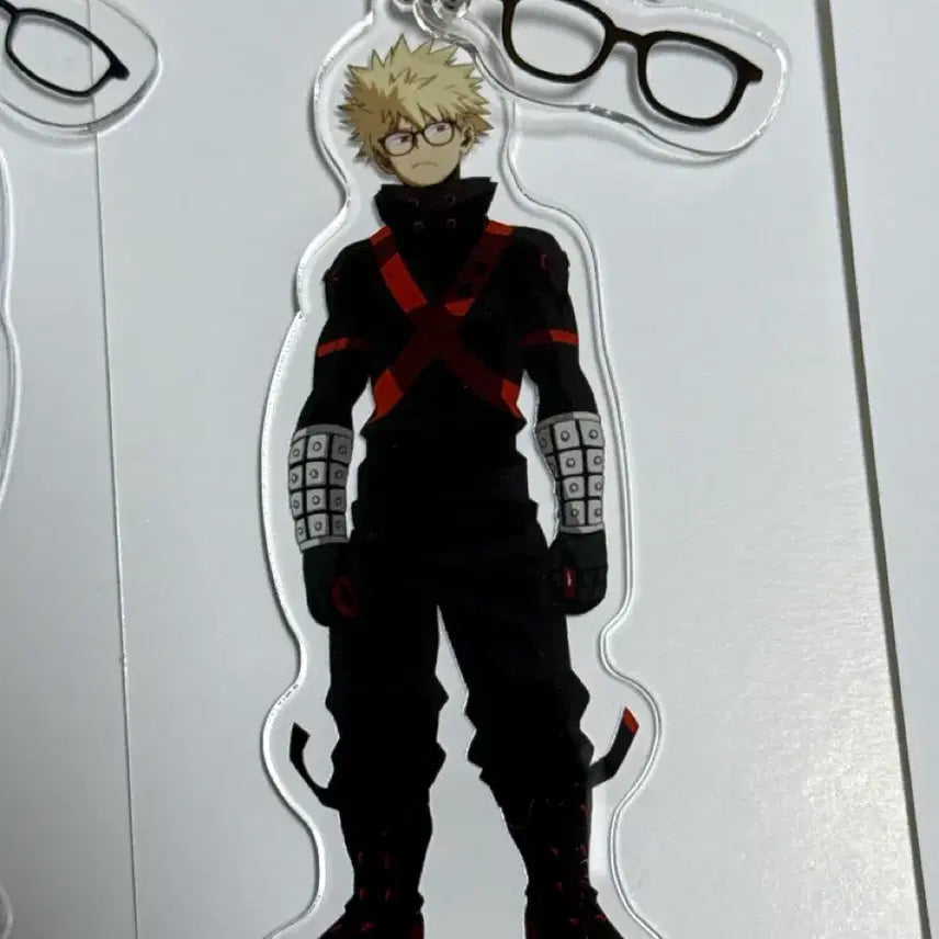 [BUNJANG] Bakugo Joeff Collaboration Acrylic Keyring / 바쿠고 조프 콜라보 안경 아크릴 키링 굿즈 히로아카