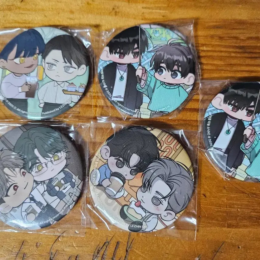 [BUNJANG] LE VOM Open Company Badge Set / 레봄 오픈 컴퍼니 뱃지 5개 도수풀 등