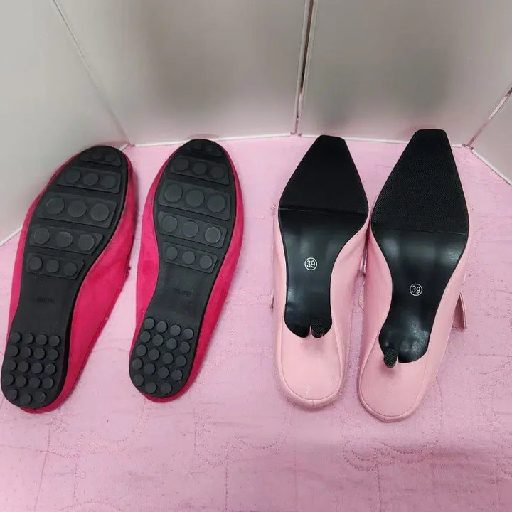 [BUNJANG] Magenta Hot Pink Loafers &amp; Light Pink Mules (Size 245-245.5) / 로퍼/뮬