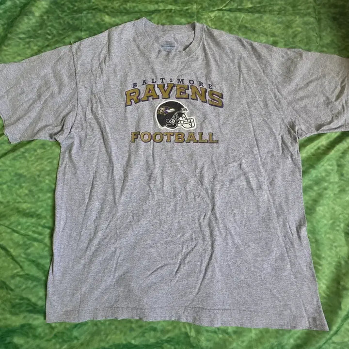 [BUNJANG] Baltimore Ravens Gray Short Sleeve T-shirt / 볼티모어 레이븐스 회색 반팔 티셔츠
