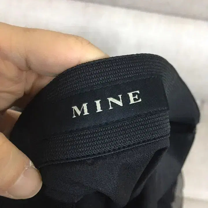 [BUNJANG] MINE Black Ruffled Long Skirt / 한섬 마인 MINE  블랙 캉캉 롱스커트 샤스커트