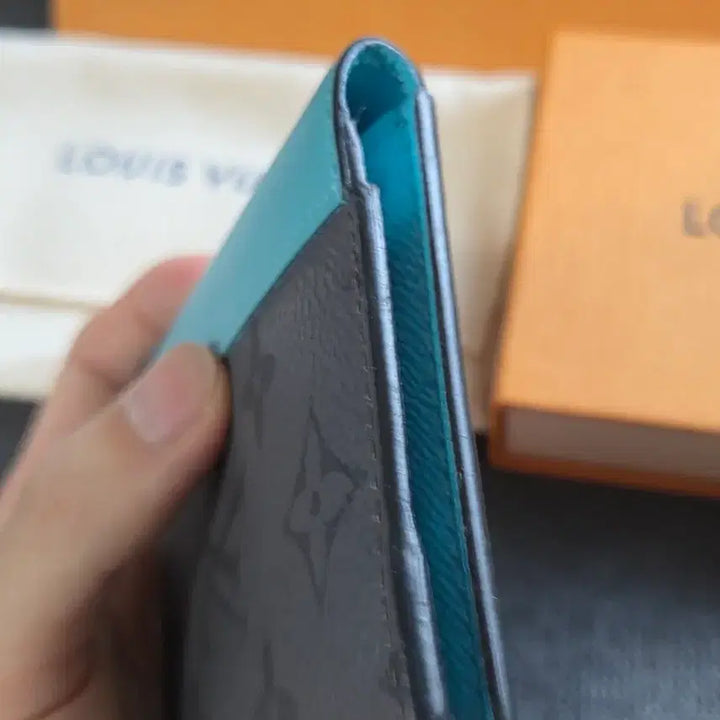 [BUNJANG] Louis Vuitton Pocket Organizer Monogram Eclipse Blue / [정품/S급] 루이비통 포켓 오거나이저 모노그램 이클립스 블루
