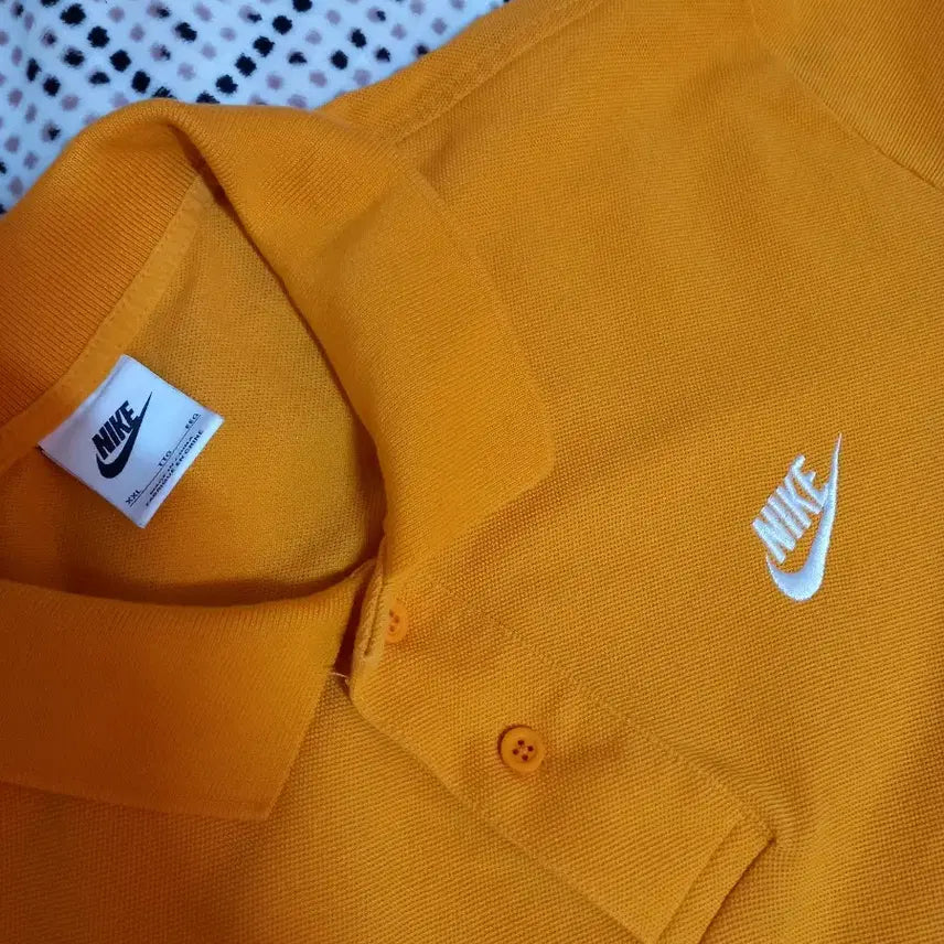 [BUNJANG] Nike Orange Collar Short Sleeve T-shirt XXL / 나이키 오렌지색 카라 반팔티 XXL