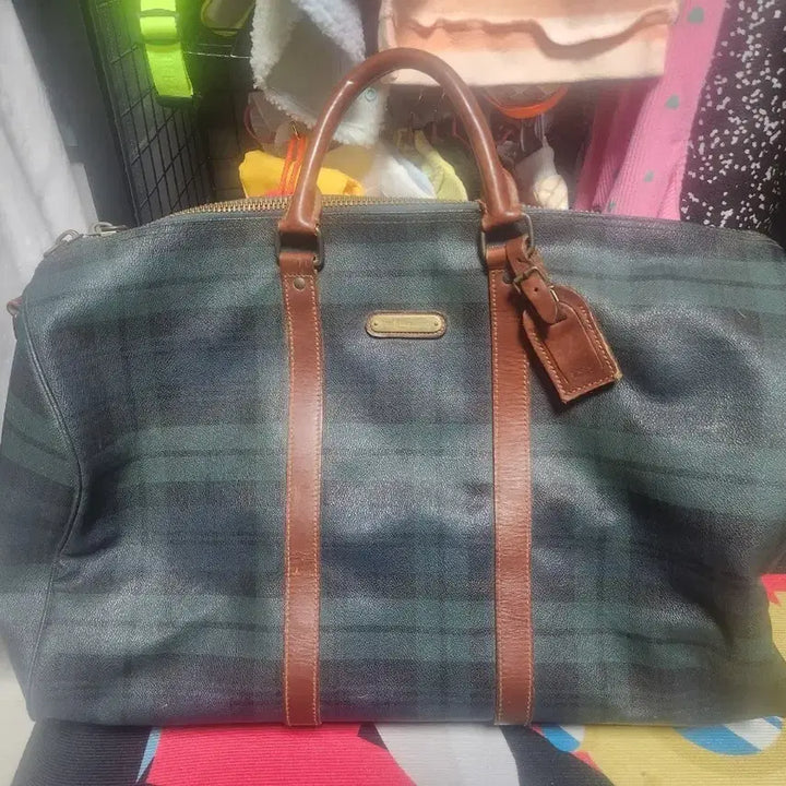 [BUNJANG] Polo Ralph Lauren Black Watch Boston Bag / 폴로 랄프로렌 블랙와치 보스턴백 54사이즈 2