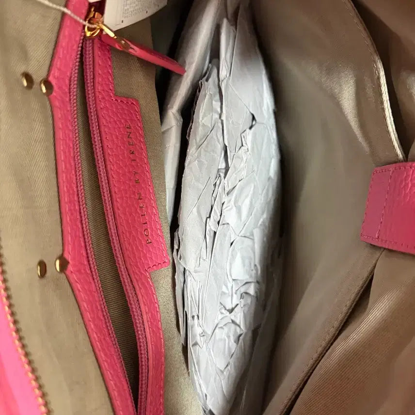 [BUNJANG] VERVER Pink Leather Tote Bag / 핑크 가죽가방