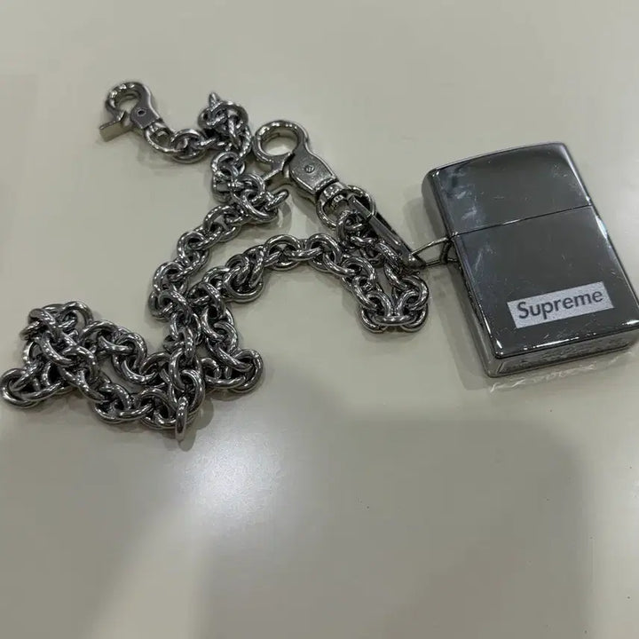 [BUNJANG] Supreme Chain Zippo Lighter Silver / 슈프림 체인 지포 실버