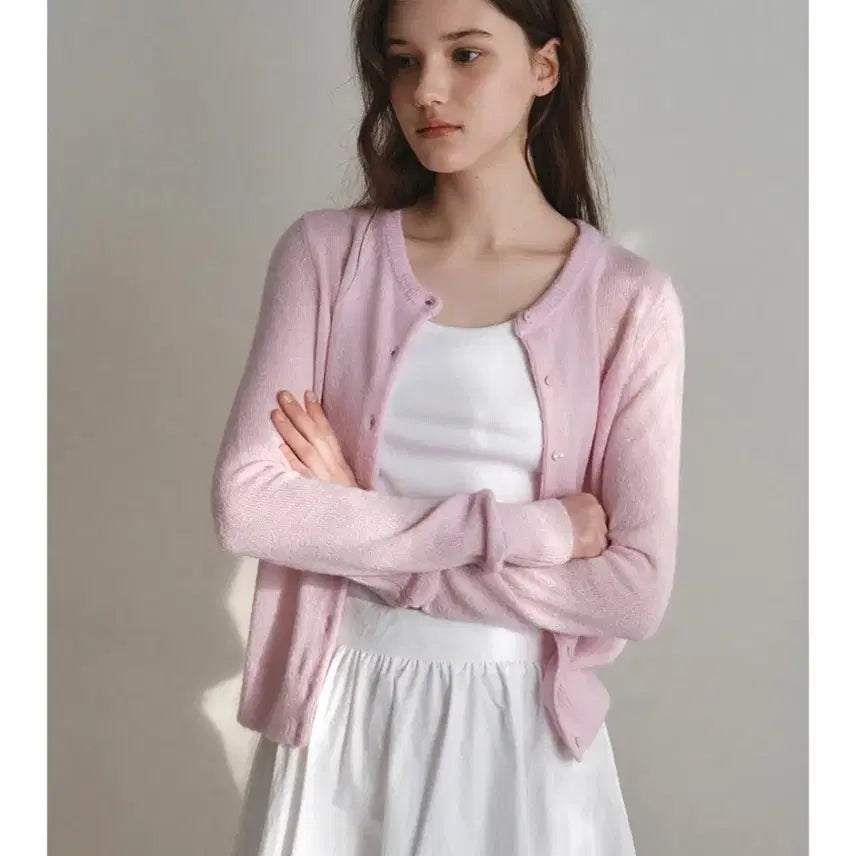 [BUNJANG] 8 Seconds Pink Cardigan / 연핑크 가디건 딸기우유 / 에잇세컨즈 자라 H&amp;M /김아홉/비터셀즈