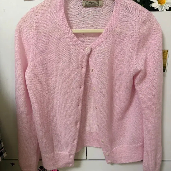 [BUNJANG] 8 Seconds Pink Cardigan / 연핑크 가디건 딸기우유 / 에잇세컨즈 자라 H&amp;M /김아홉/비터셀즈