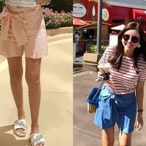 [BUNJANG] Le Corman Ribbon Shorts Pink / 르꼬르망 리본 반바지 핑크