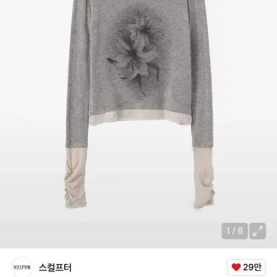 [BUNJANG] Sculptor Triple Lace Layered Long Sleeve T-shirt / 스컬프터 Triple Lace Layered 트리플 레이스 레이어드티