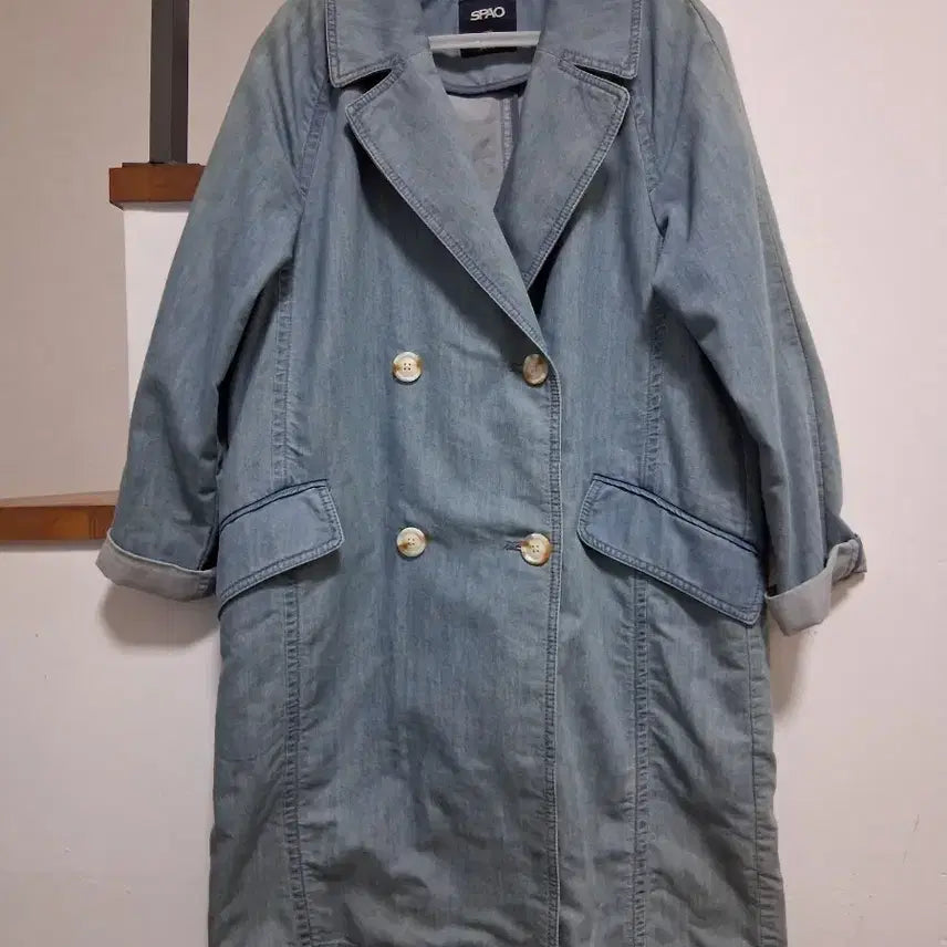 [BUNJANG] SPAO Oversized Denim Double Jacket / SPAO 박시한 데님 더블자켓 정가 12만원