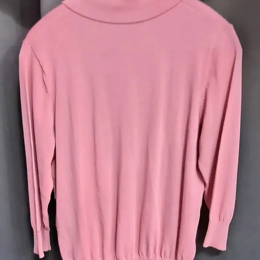 [BUNJANG] Lapiaf du Marais Pink Collar Knit Sweater (Size 77) / Lapiaf du Marais 핑크색 카라넥 니트 (구77)