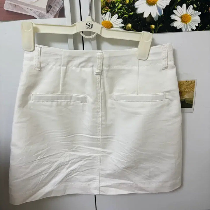 [BUNJANG] Mixxo Eight Seconds Zara White Cotton Mini Skirt / 화이트 코튼미니스커트 흰색 치마 XS/미쏘 에잇세컨즈 자라 김아홉