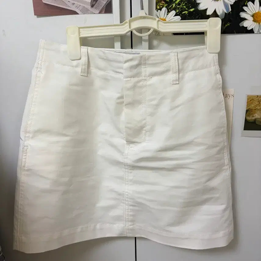 [BUNJANG] Mixxo Eight Seconds Zara White Cotton Mini Skirt / 화이트 코튼미니스커트 흰색 치마 XS/미쏘 에잇세컨즈 자라 김아홉
