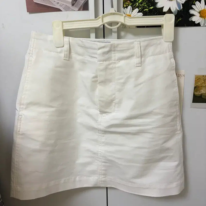 [BUNJANG] Mixxo Eight Seconds Zara White Cotton Mini Skirt / 화이트 코튼미니스커트 흰색 치마 XS/미쏘 에잇세컨즈 자라 김아홉