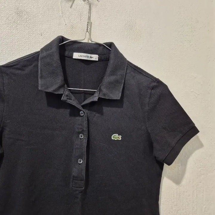 [BUNJANG] Lacoste Black Pique Midi Dress / 라코스테 블랙 피케 원피스
