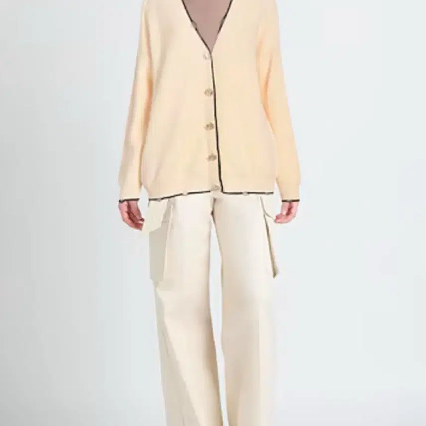 [BUNJANG] PINKO Button Detail Wool Cardigan / PINKO 버튼 포인트 울 가디건 (수영)