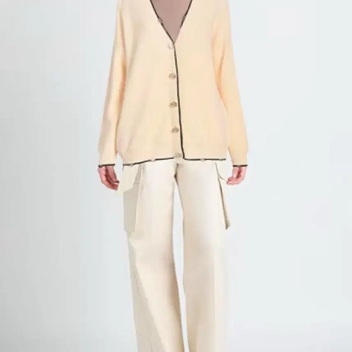 [BUNJANG] PINKO Button Detail Wool Cardigan / PINKO 버튼 포인트 울 가디건 (수영)