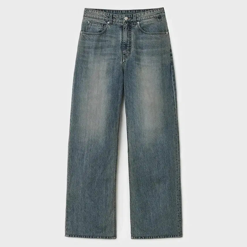 [BUNJANG] Vellie Mid Wide Denim Pants / 벨리에 - 미드 와이드 데님 팬츠