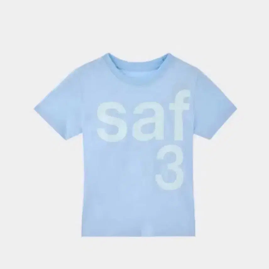 [BUNJANG] Safari Spot Sky Blue Half-Sleeve T-Shirt / 사파리스팟 스카이블루 반팔 1/2