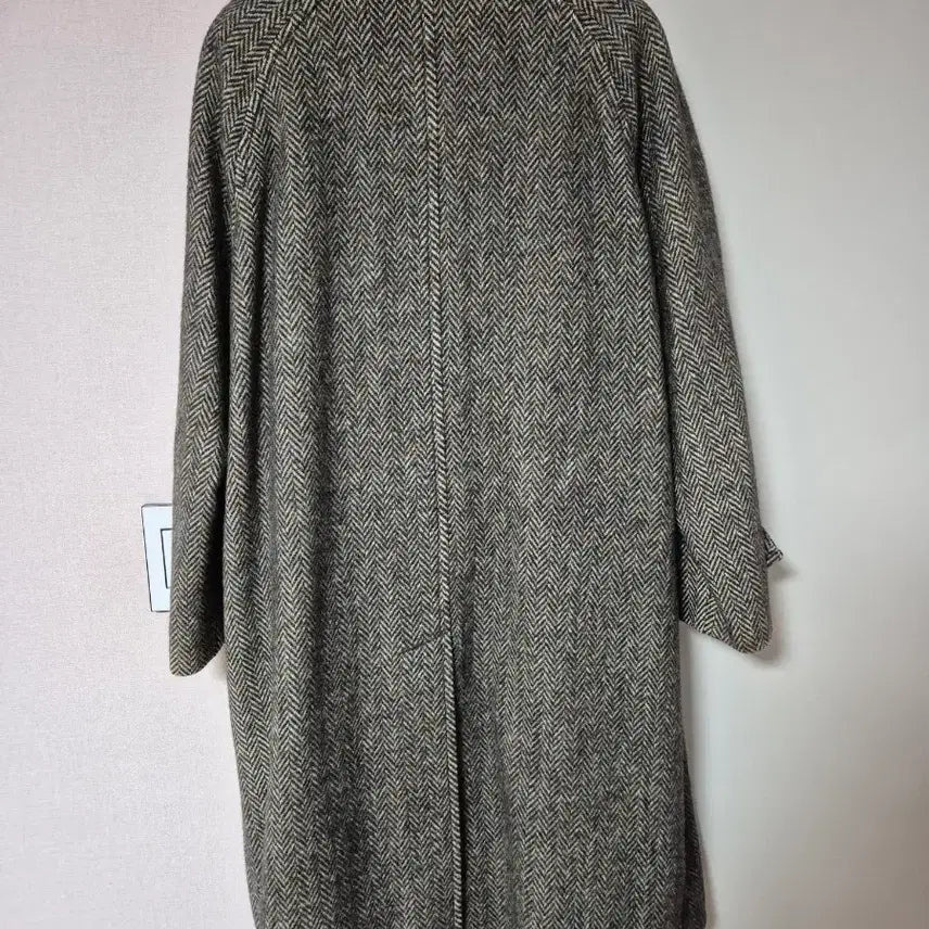 [BUNJANG] Burberry Shetland Tweed Wool Coat / 버버리 헤링본 셰틀랜드 트위드 울 코트