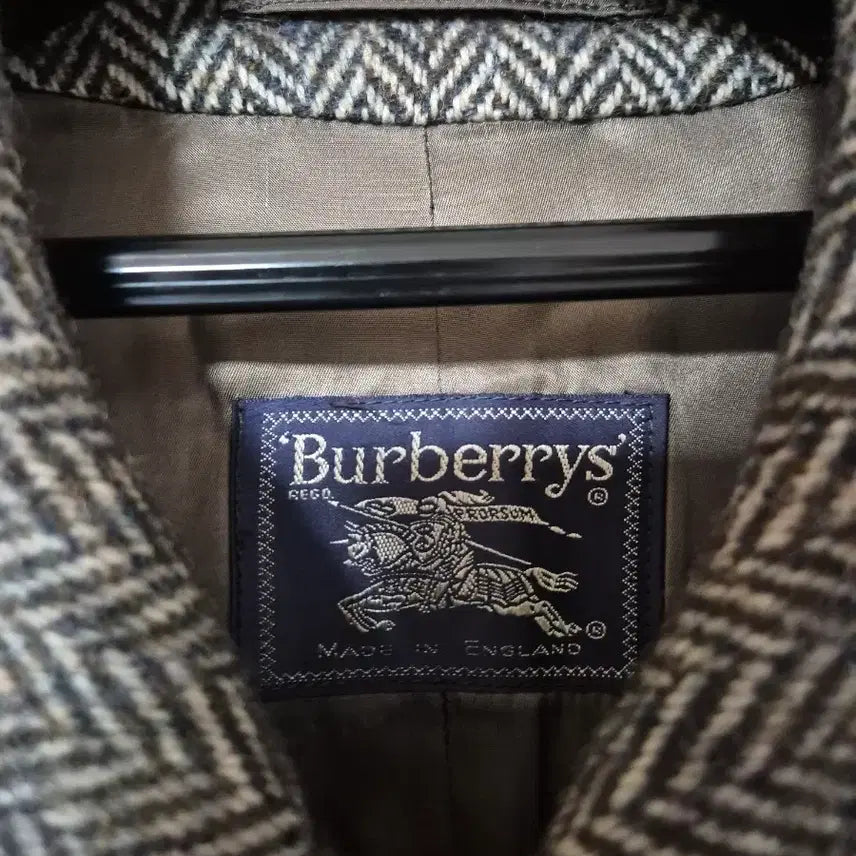 [BUNJANG] Burberry Shetland Tweed Wool Coat / 버버리 헤링본 셰틀랜드 트위드 울 코트