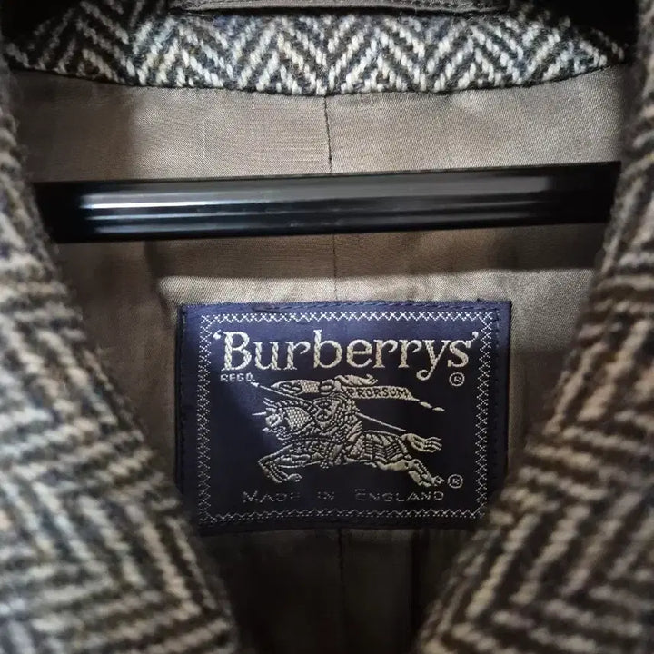 [BUNJANG] Burberry Shetland Tweed Wool Coat / 버버리 헤링본 셰틀랜드 트위드 울 코트