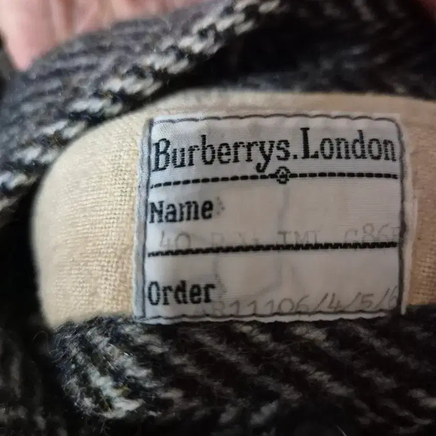[BUNJANG] Burberry Shetland Tweed Wool Coat / 버버리 헤링본 셰틀랜드 트위드 울 코트