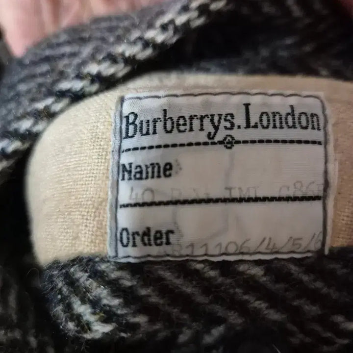 [BUNJANG] Burberry Shetland Tweed Wool Coat / 버버리 헤링본 셰틀랜드 트위드 울 코트