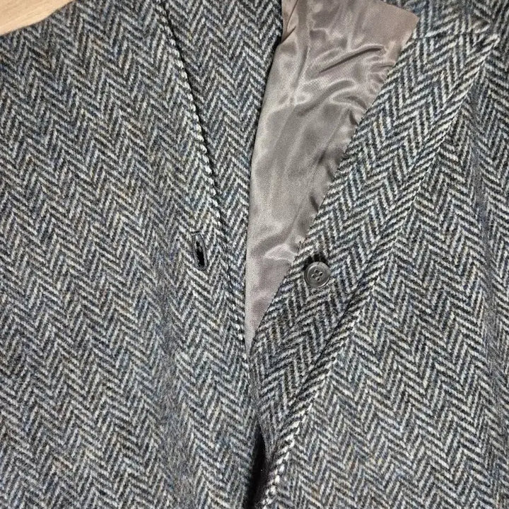 [BUNJANG] Burberry Shetland Tweed Wool Coat / 버버리 헤링본 셰틀랜드 트위드 울 코트