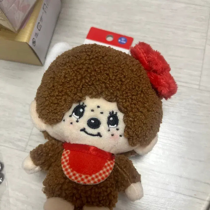 [BUNJANG] Monchhichi x Hello Kitty Collaboration Keyring / (새상품,정품)몬치치 키티 콜라보 키링