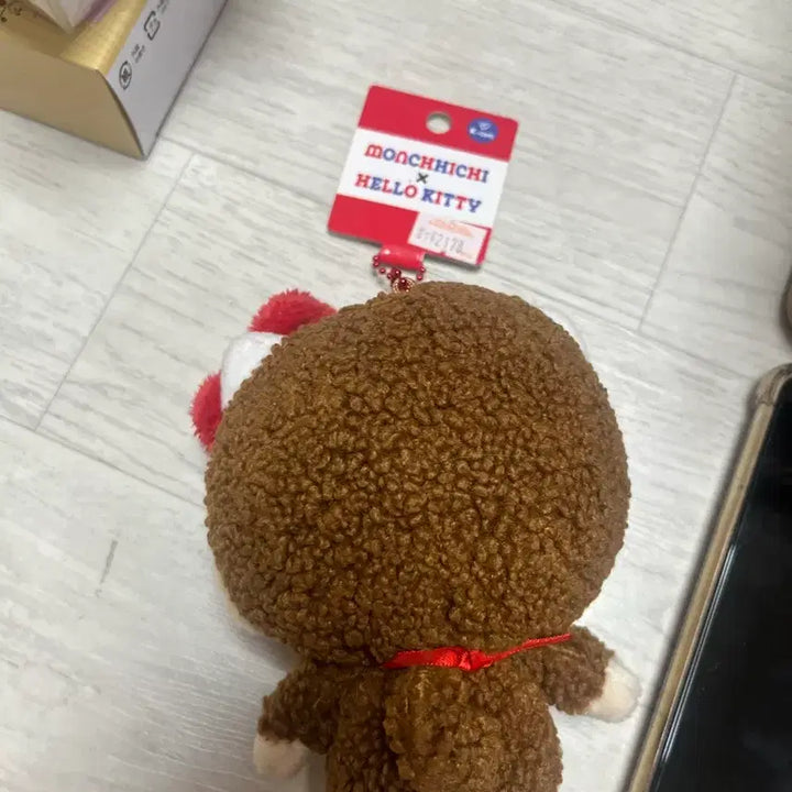 [BUNJANG] Monchhichi x Hello Kitty Collaboration Keyring / (새상품,정품)몬치치 키티 콜라보 키링