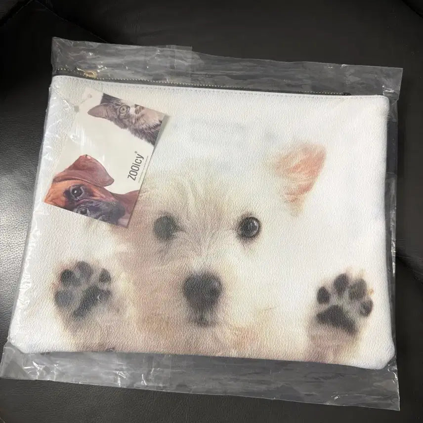 [SOLD OUT] ZOOiCY 강아지 가죽 파우치 새제품